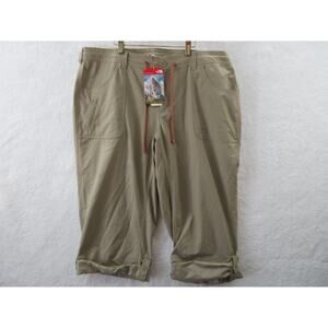 NWT The North Face Women Horizon II Pant Sz 18 Dune Beige Hiking CFU1254 Roll Up